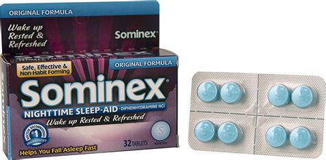 2 Pack Sominex Nighttime Sleep-Aid Tablets Original Formula 32 count each - Walmart.com ...