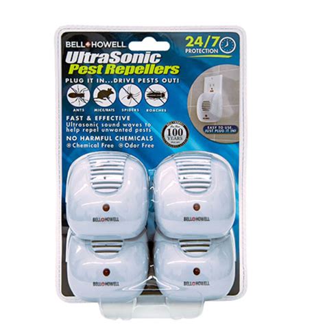 E.MISHAN & SONS - Bell+Howell 50167 Ultrasonic Indoor Pest Repeller, 4 Pack, Odor-Free # ...