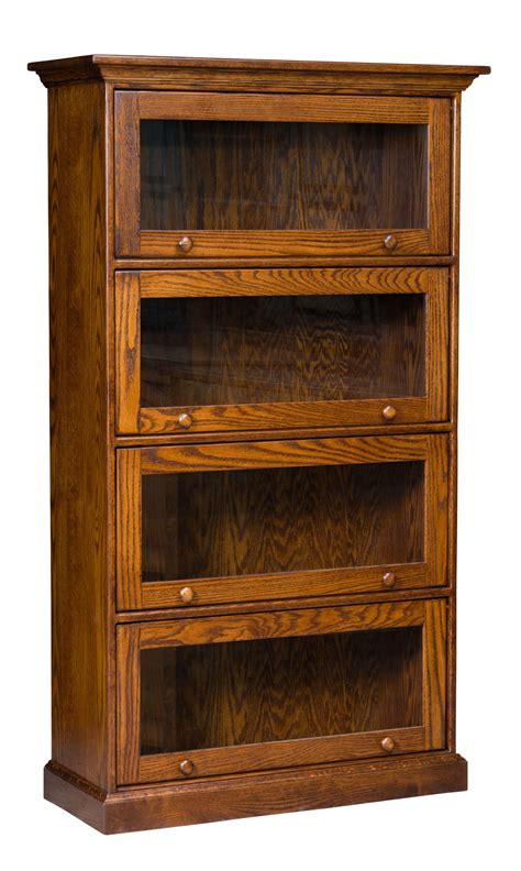 Traditional Barrister Bookcase | Amish Solid Wood Bookcases | Kvadro Furniture