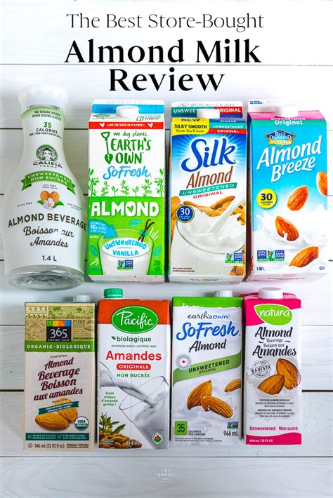 Best Store-Bought Almond Milk Review | Two Spoons | Almond milk brands ...