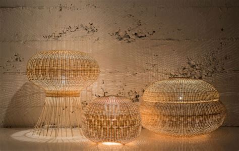 Wicker Mimbre Design Floor Lamp • iD Lights