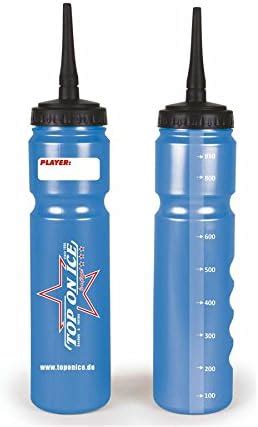 Top on Ice Hockey Water Bottle apos;Safe' 1.0L Silver Long Straw: Amazon.co.uk: Sports & Outdoors