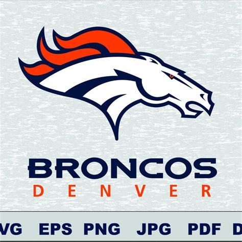 Denver Broncos SVG DXF Logo Silhouette Studio Transfer Iron on Cut File ...