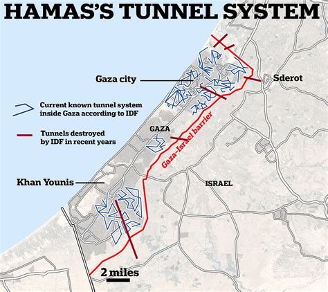 Israel targets Hamas' secret labyrinth of tunnels dubbed 'Gaza Metro ...