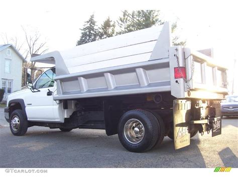 2003 Summit White Chevrolet Silverado 3500 Regular Cab 4x4 Chassis Dump ...