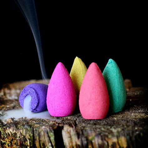 60pcs/lot Natural Tower incense Rose Jasmine Lavender aromatherapy air fresh Smoke Cone Free ...