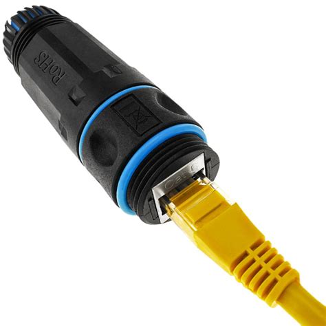 Connector RJ45 extender IP68 waterproof Ethernet cable Cat.6 - Cablematic