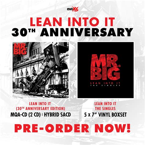 MR. BIG - Celebrates 30th Anniversary of Chart-Topping Album "Lean into It" with Remastered ...