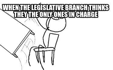 Meme Creator - Funny When the Legislative branch thinks they the only ...