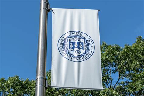 Campus Banner and Logo at Brandeis University in Waltham Massach Photograph by Ken Wolter - Fine ...