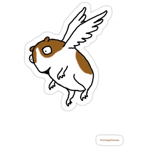 "Flying Guinea Pig" Stickers by firstdog | Redbubble