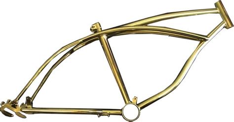 Gold Lowrider Bike Frame For 20" Wheels