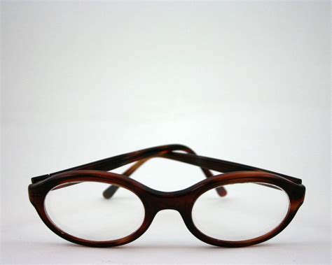 Vintage Tortoise Shell Glasses, 1970s eyewear, brown oval frames. $30.00, via Etsy. | Vintage ...