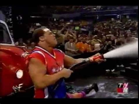 Kurt Angle Destroys the Alliance with A Milk Truck WWF RAW 20/08/01