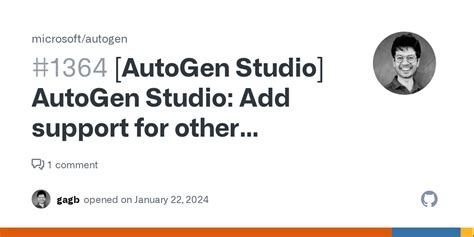 [AutoGen Studio] AutoGen Studio: Add support for other contributed agents · Issue #1364 ...