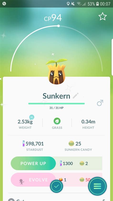 Shiny Sunkern! : r/TheSilphRoad