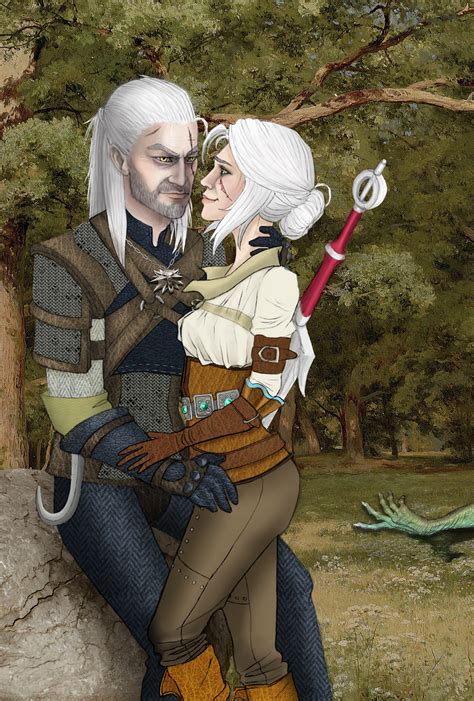 ArtStation - The Witcher 3 Ciri and Geralt