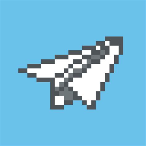 paper airplane pixel art 11761574 Vector Art at Vecteezy