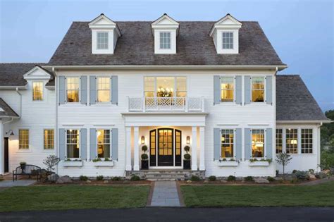 Modern Colonial Style House Design Ideas | Colonial house exteriors, Home styles exterior ...