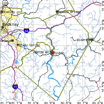 Hinton, West Virginia (WV) ~ population data, races, housing & economy