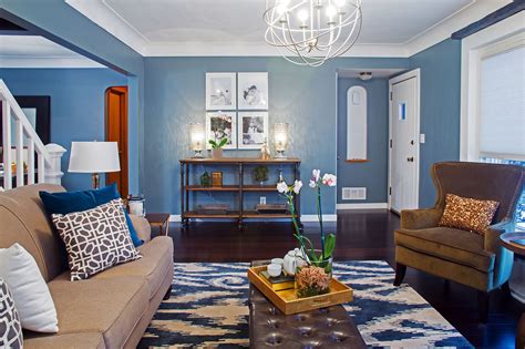 Living Room Beautiful Paint Colors For Accent Wall Amazing In Teal Painted Blue Geometric Modern ...