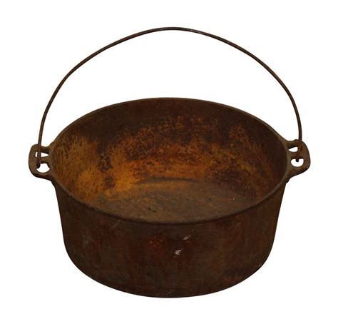 Cast Iron Cooking Pot with Big Handle | Olde Good Things