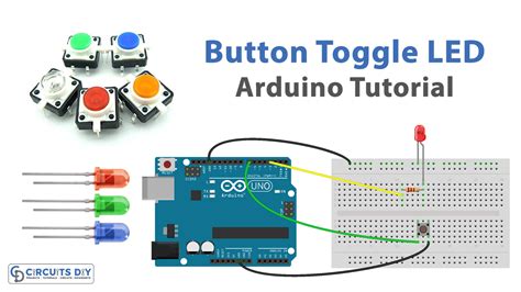 Button Toggle LED - Arduino Tutorial