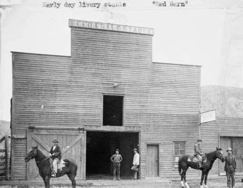 Early day livery stable, "Red Barn," ca. 1880-1900 :: Western History ...