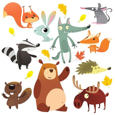 Результат пошуку зображень за запитом "звери вектор" | Cartoon drawings of animals, Forest ...