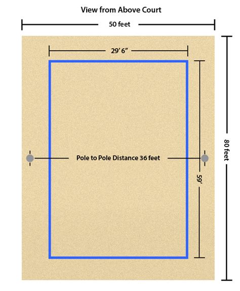 Beach Volleyball Court Dimensions