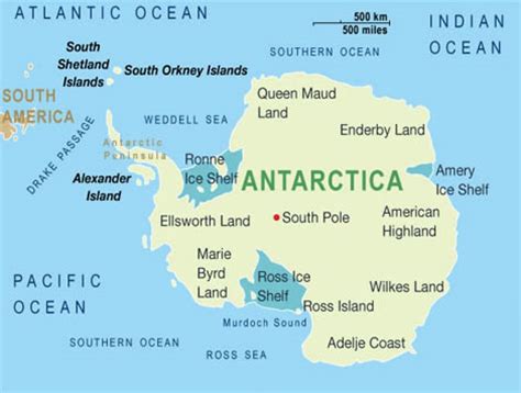 Antarctica Map and Antarctica Satellite Images