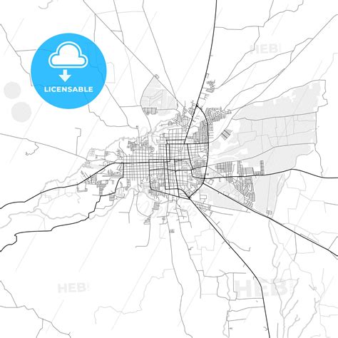 Vector PDF map of León, Nicaragua - HEBSTREITS