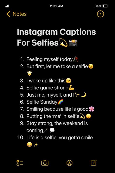 Smile-worthy Instagram Captions for Selfies