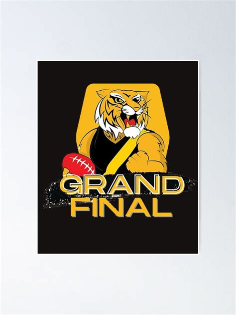 "Afl Grand Final Tiger grand" Poster by PixelSebastian | Redbubble