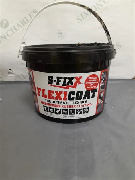 APPROX 2KG SFIXX FLEXI COAT LIQUID RUBBER 4765273-Simon Charles Auctioneers