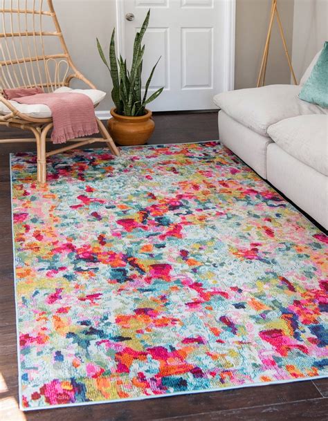 Multicolor 8' x 10' Spectrum Rug | Unique loom, Apartment decor, Modern ...