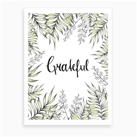 Grateful Art Print by Barlena - Fy