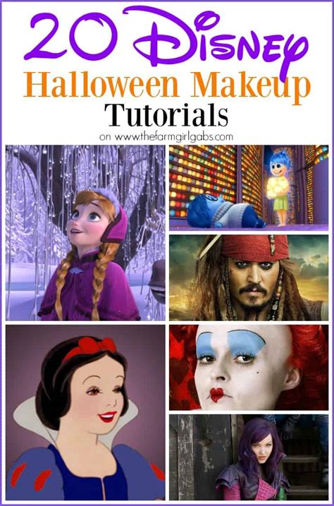 20 Disney Halloween Makeup Tutorials - The Farm Girl Gabs®