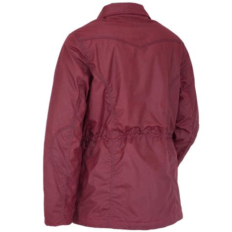 Outback Trading Womens Adelaide Berber-Lined Jacket-BERRY