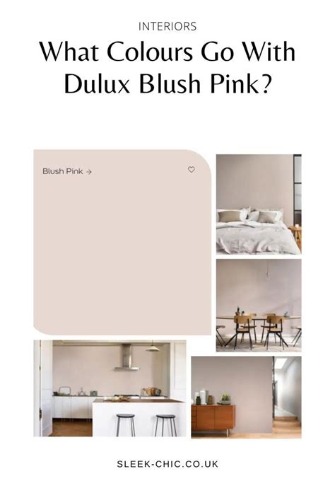 What Colours Go With Dulux Blush Pink? - Sleek-chic Interiors | Dulux colour schemes, Blush pink ...