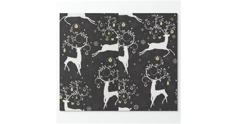 Christmas Reindeer Holiday wrapping paper | Zazzle