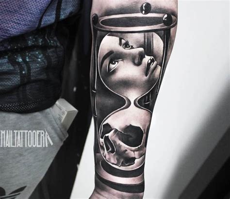 Life and Death Hourglass tattoo by Khail Tattooer | Post 20735