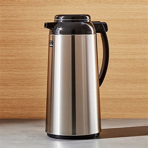 Zojirushi Stainless Steel 1.85-Liter Thermal Carafe | Crate and Barrel