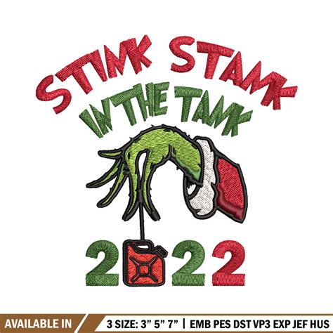 Grinch Hand Stock Illustrations Embroidery design, Grinch Em - Inspire Uplift