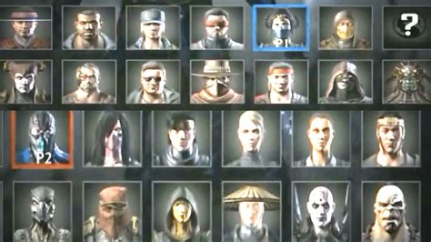 Mortal Kombat Characters Roster