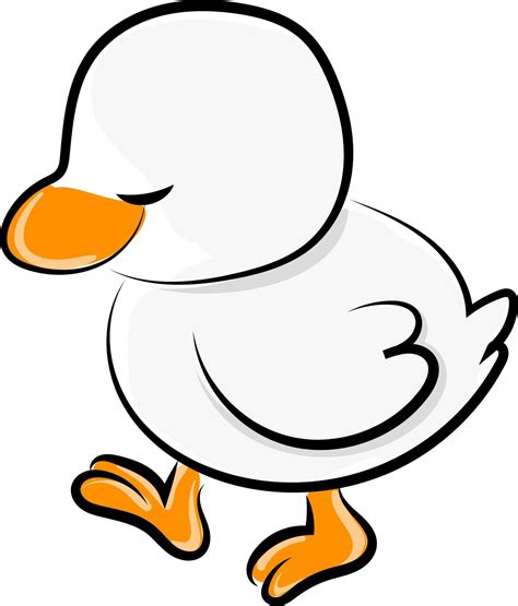 White duck, illustration, vector on white background. 13900953 Vector ...