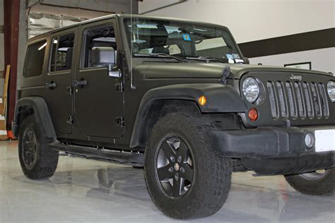 Matte Black Wrap Jeep Wrangler - Zilla Wraps