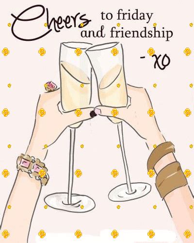 Cheers to Friday and Friendship :: Friday :: MyNiceProfile.com