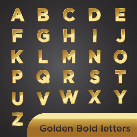 Bold Font Styles Alphabet