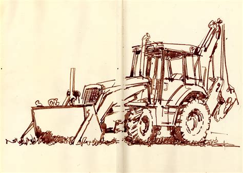 SKETCH OF THE DAY: Tractor